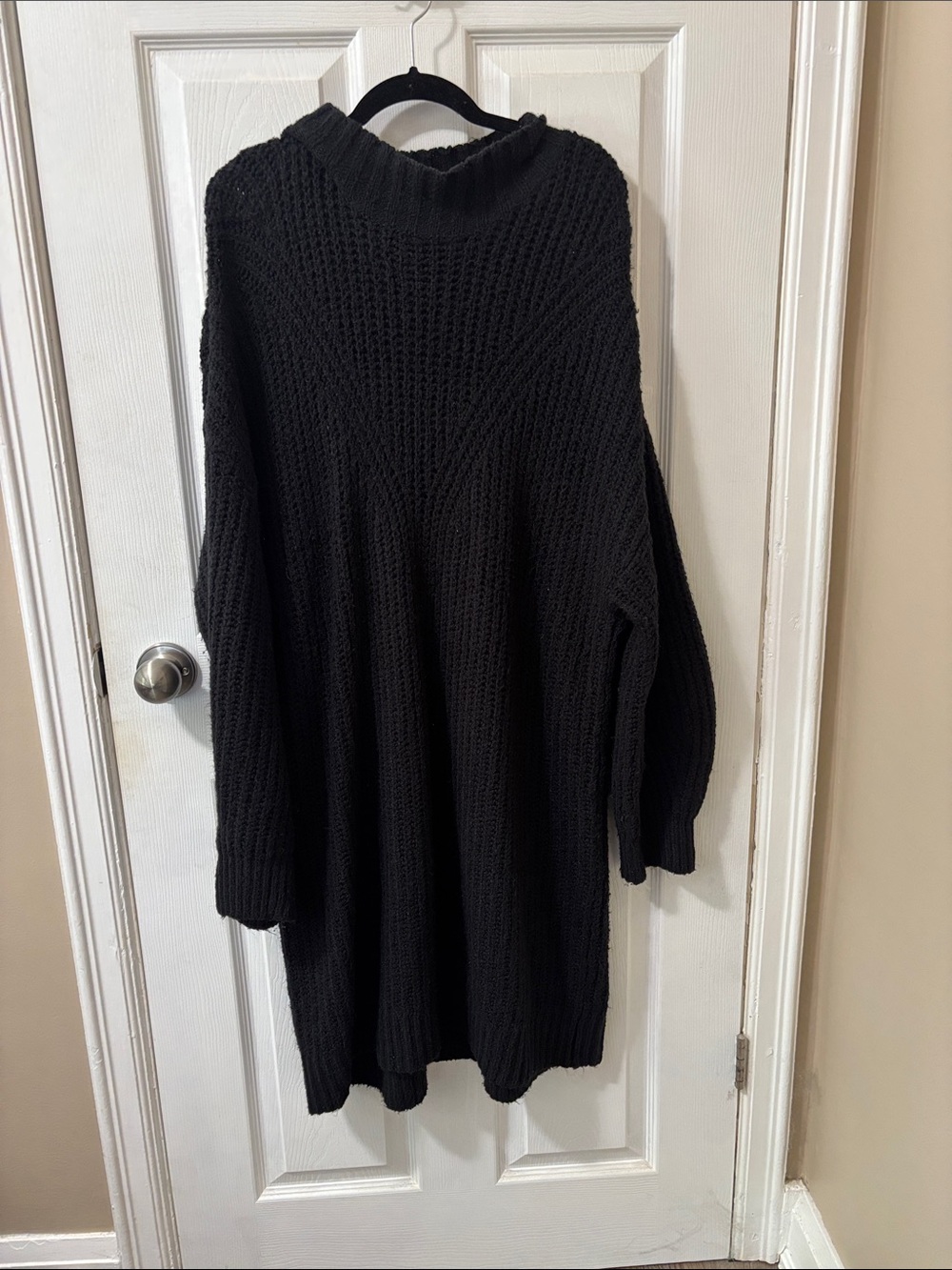 Old Navy Black Chunky Turtleneck Sweater Dress